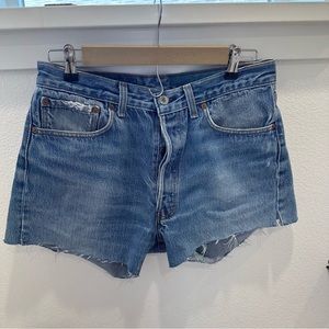 Handmade Levi’s cutoff Jean shorts size 6
